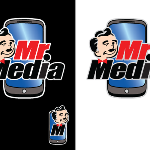 Design a logo for Mr. Media. A new name in mobile entertainment. Design by ✅ cybrjakk