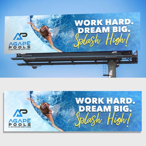 POOL AND OUTDOOR LIVING BILLBOARD DESIGN Design by Sezt