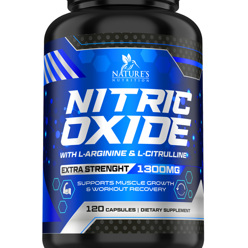 Nitric Oxide label design needed for Nature's Nutrition Réalisé par ✝DeSiGnEr✝JOHN