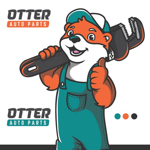 Attention Grabbing Mascot Logo For Auto Parts Ecom Store Design by 3AM3I