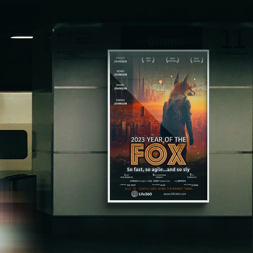 Life360 2023 Year of the Fox Poster Design by MeDesign✦