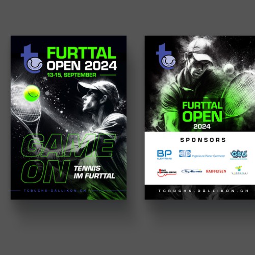 Aces & Action: Cool Flyer for a Tennis Tournament Design by P I X 3 L