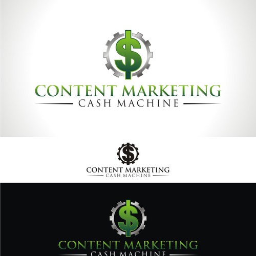 logo for Content Marketing Cash Machine Design por dbijak
