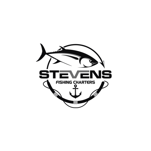 Design a logo for a charter fishing business that is bold, adventurous ...