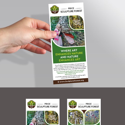 Enticing Rack Card for Unique and Fun Sculpture Park Nature Preserve Design by Krishna Arts