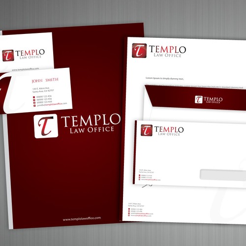 stationery for law office Diseño de buboo