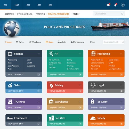 Design a Transportation SharePoint Intranet homepage (Simple and attractive) Design réalisé par Rumezant