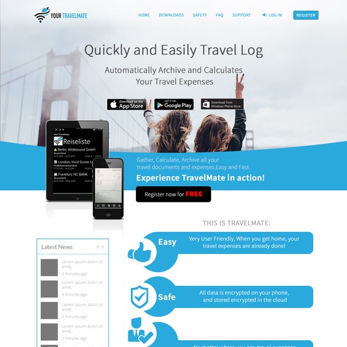 Landing page design contest entry by AhrSee