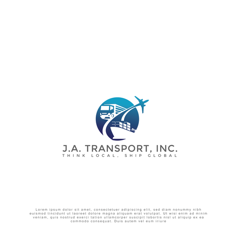 Design J.A. Transport Shipping company por Karl.J