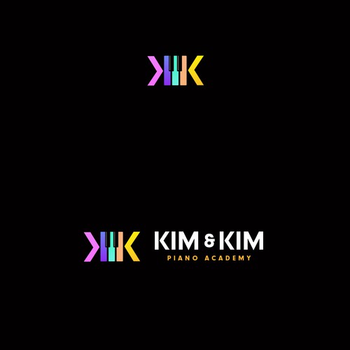 Logo to appeal adult piano students for online piano school called Kim & Kim Piano Academy Design by Matt *