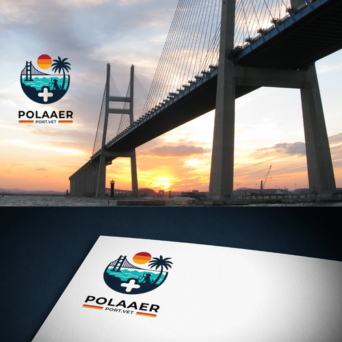 Abstract surf/skate branding for new Animal Emergency Hospital in the Port of LA Design by Miss Morgan Designs