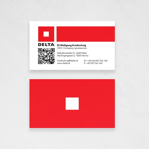 DELTA Business Card Relaunch Design réalisé par PNX Graphics