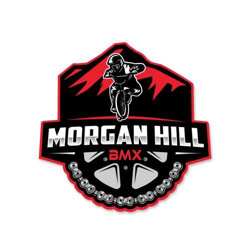 BMX Racing Track Logo Search Design by CervusDesigns