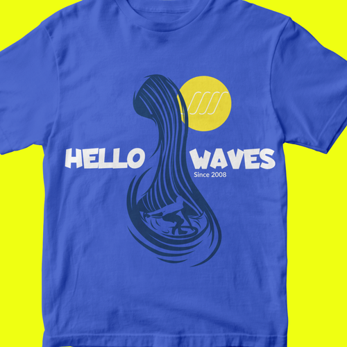 Hola Olas tee Design by outbox design