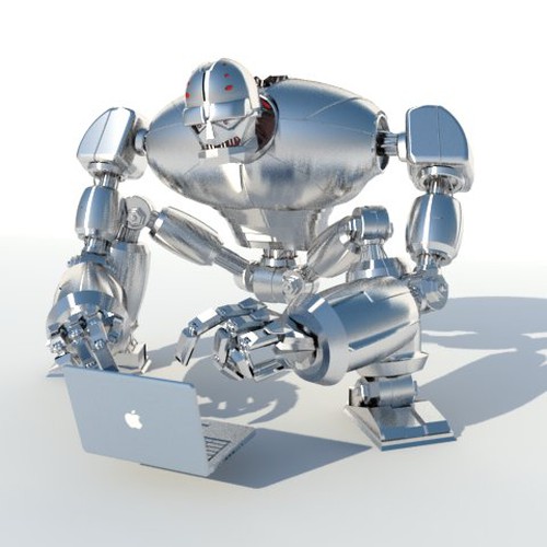 Computer modeled (CG) evil robot illustration Design von Pine Studio