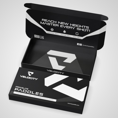 Create a box design for our pickleball paddles Design by Pice Wilf