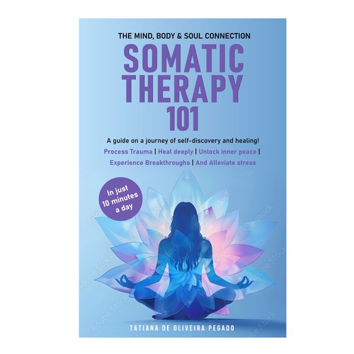 Beautiful & powerful book cover with a lotus flower design Design by 99_master