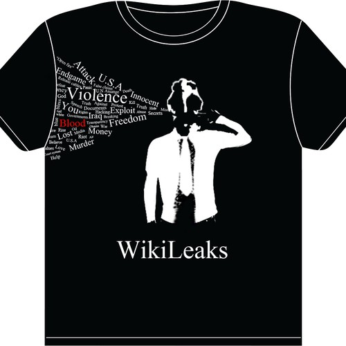 New t-shirt design(s) wanted for WikiLeaks Diseño de Mash33