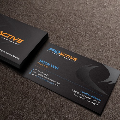 A Bold Fitness Business Card That Grabs Attention Business Card Contest 99designs