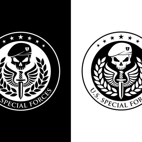 コンペ「Give us a new unique U.S. Special Forces Logo!」のデザイン by Gecko Joeさん 