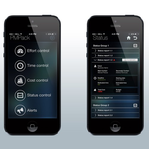 Crie uma design de aplicativo para celular atraente Design por Ypsilon