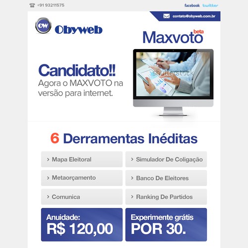 Proposta di design per un contest della categoria Modello e-mail realizzata da Maddy Designz