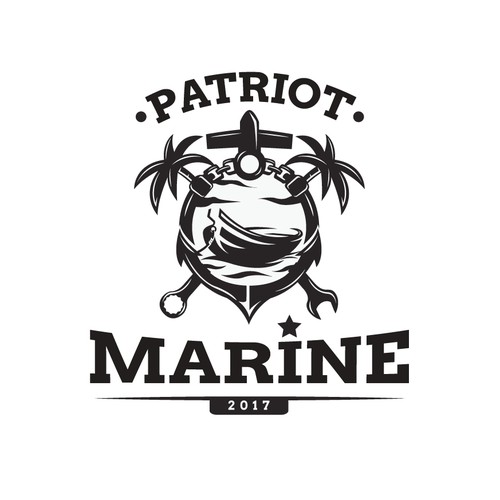 New marine repair company needs a modern classic logo. Design by fakwiojfioawh