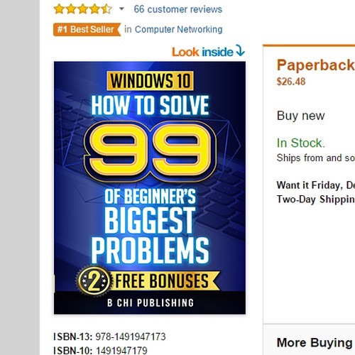 Create a *UNIQUE and BOLD Cover* for a Computer Book on Windows 10 (ebook and paperback) Design by OneDesigns