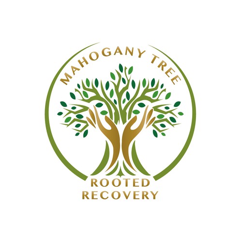 Mahogany Tree, Rooted Recovery.  Grow into new life! Design by TaSereda