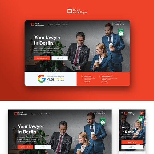 Designs | Create A Fresh Looking And Appealing Lawyers Website | Web ...