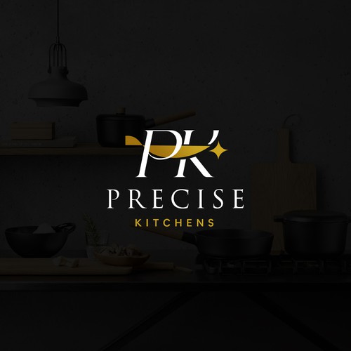 Need  logo for  kitchen cabinet business ,My  name  Precise Kitchens,  colors - dark to light Grey , some Gold, love cla Design by ACZ_designs