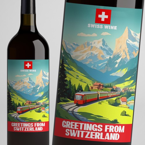 SWISS WINE for tourists Design by Windmill Designer™