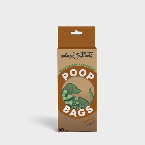 Contemporary Eco Poop Bags that stand out from the crowd Design by arora.gram