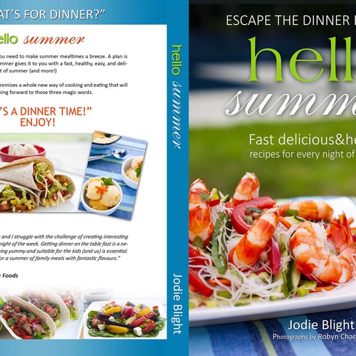 hello summer - design a revolutionary cookbook cover and see your design in every book shop Design por galland21