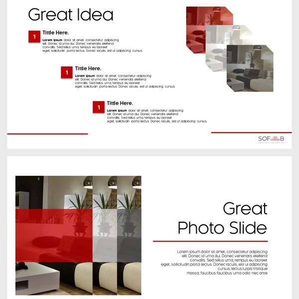 Design by semut hitam titled "power point template for sofaab logo "