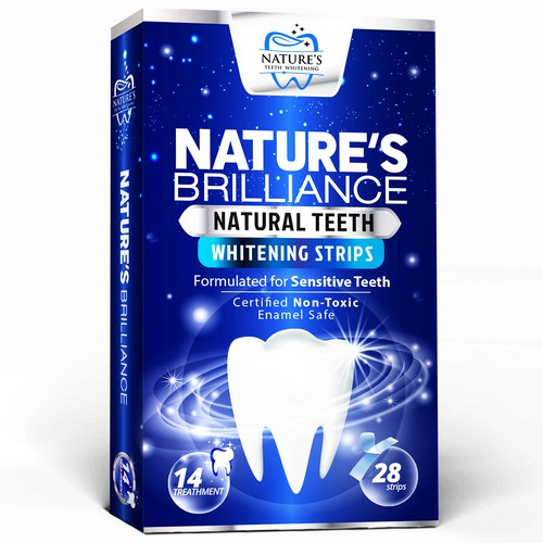 Natural Design Needed for Nature's Brilliance Whitening Strips Design by agooshe