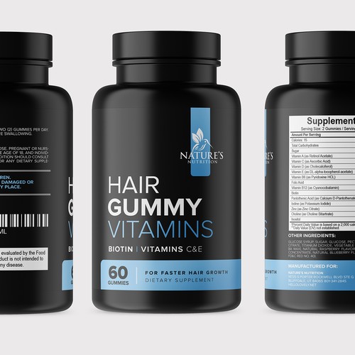 Nature's Nutrition needs a Gummy Vitamins black label Design by vitalfuerze