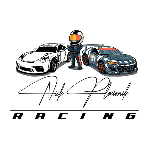 Race car driver logo and signature Diseño de hery_krist