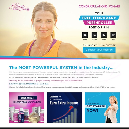 *** GUARANTEED PRIZE *** - New Website Template for MLM Company - NEW! Design by Jasmin_A