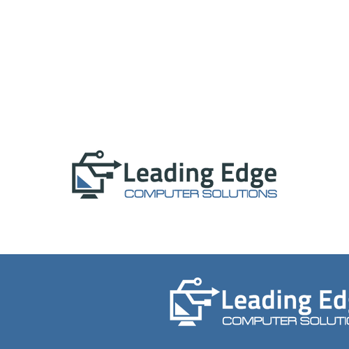 logo for Leading Edge Computer Solutions Réalisé par papyrus.plby