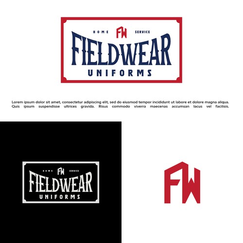 Logo for home service uniform company Diseño de Arif Huda Ir