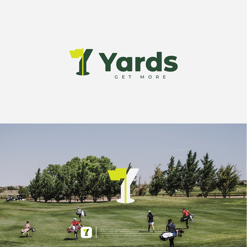 Yards golfing app logo Design by maskutut