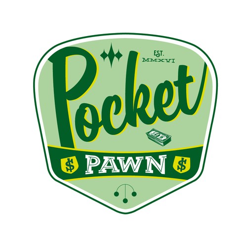 Create a unique and innovative logo based on a "pocket" them for a new pawn shop. Design por MW Logoïst♠︎