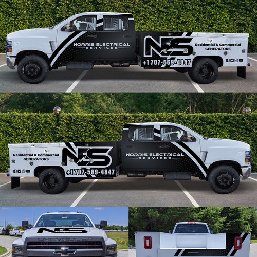 Electrical company needs a new truck wrap! Design by Tanny Dew ❤︎