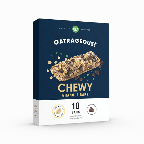Design di DESIGN EYE-CATCHING PACKAGING FOR CHOCOLATE CHIP CHEWY GRANOLA BARS! di Denian