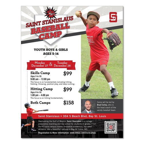 Baseball Camp Flyer Template