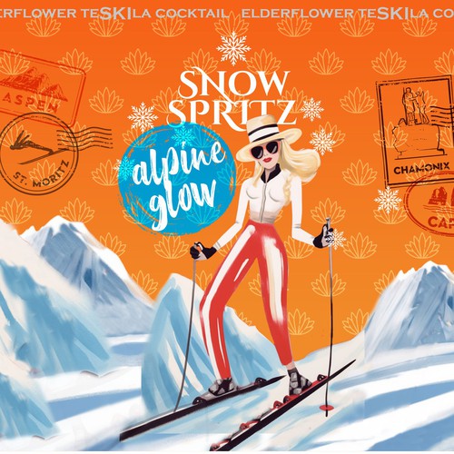 Snow Tequila Cocktail CANS Design by familydog