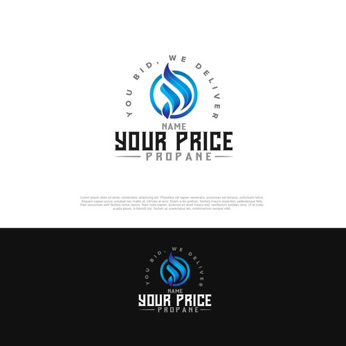 we need a design that will grab the eye for ordering propane and propane pricing. Diseño de pixelgrapiks