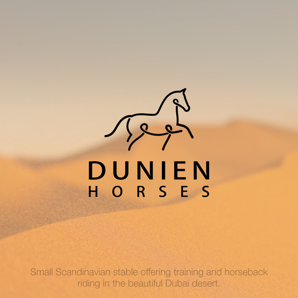 Ontwerp door Edw!n™ genaamd "Bold logo design for Dunien Horses"