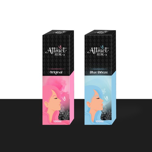 Design Perfume Box and Label for "Attract Him" scent to appeal to women Design by chinmoydesigns